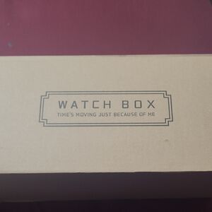 Watch Box - Beige and Black Storage Case